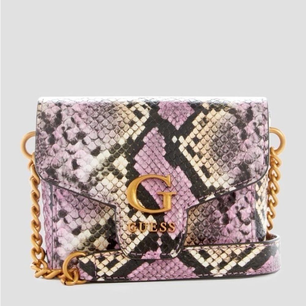 New GUESS Shenny Python Micro Mini Crossbody - Picture 2 of 9
